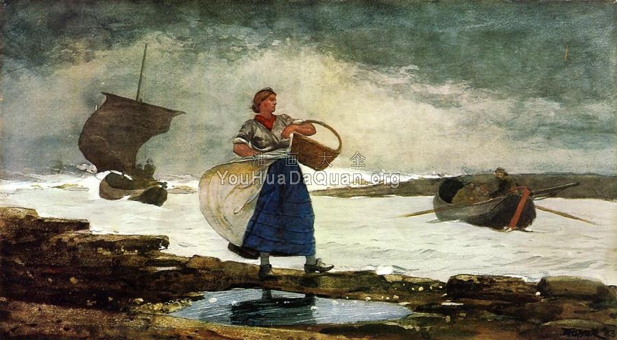 Inside the Bar, Tynemouth - 温斯洛·荷默